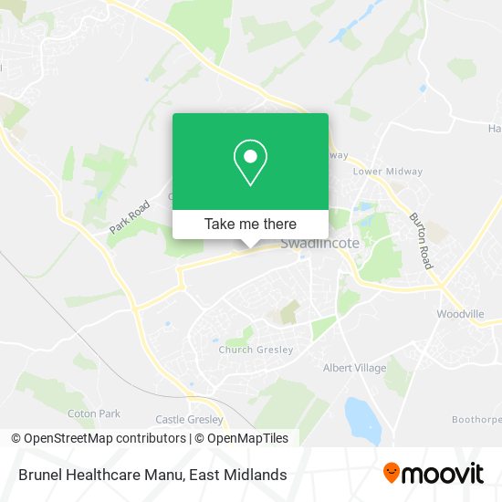 Brunel Healthcare Manu map