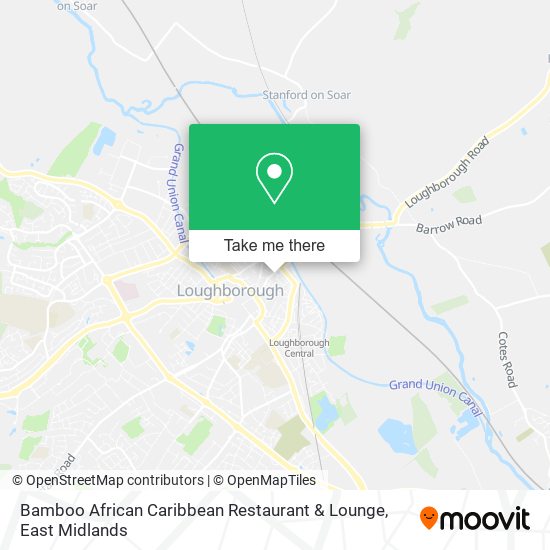 Bamboo African Caribbean Restaurant & Lounge map