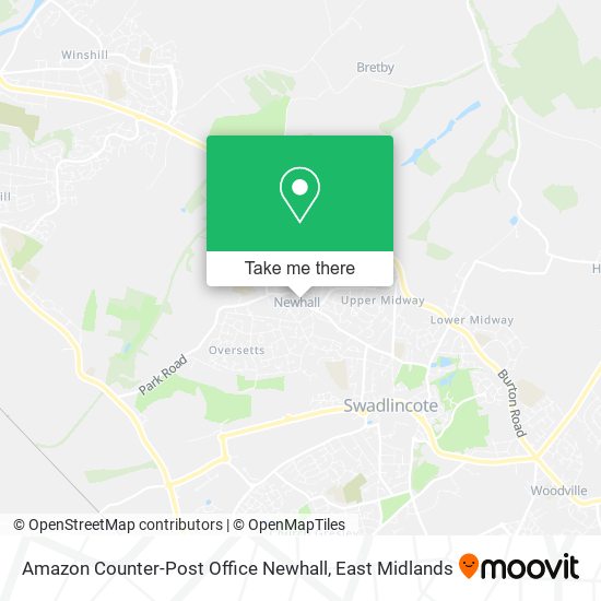Amazon Counter-Post Office Newhall map