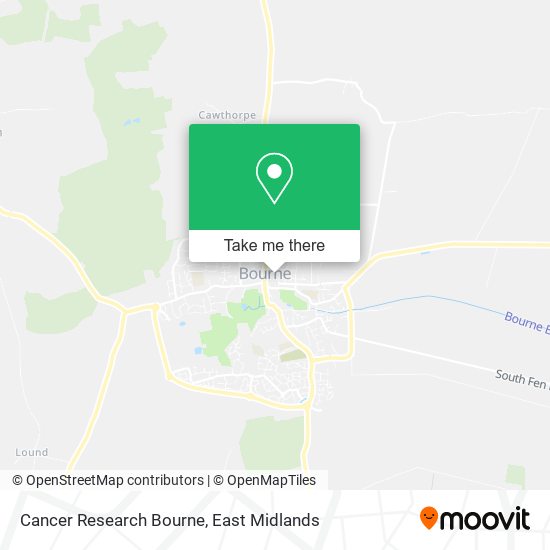 Cancer Research Bourne map