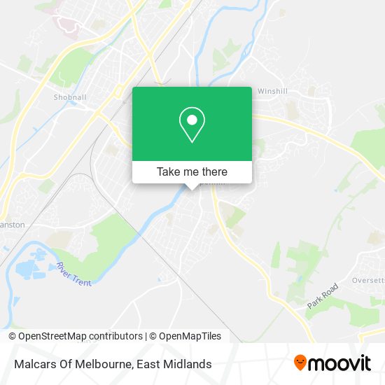 Malcars Of Melbourne map