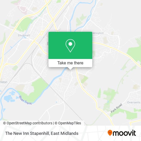 The New Inn Stapenhill map