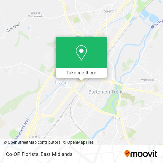 Co-OP Florists map