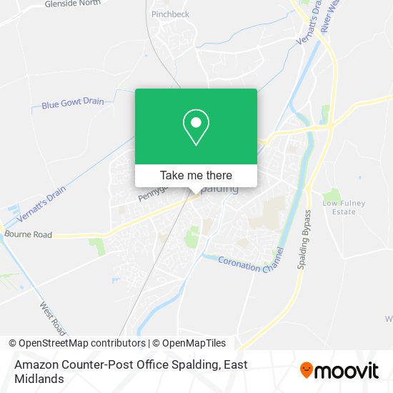 Amazon Counter-Post Office Spalding map