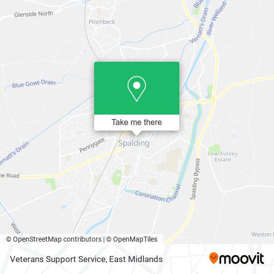 Veterans Support Service map