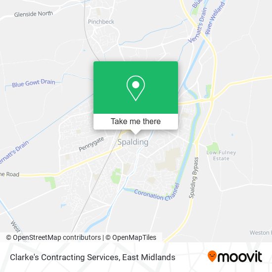 Clarke's Contracting Services map