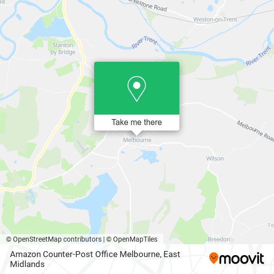 Amazon Counter-Post Office Melbourne map