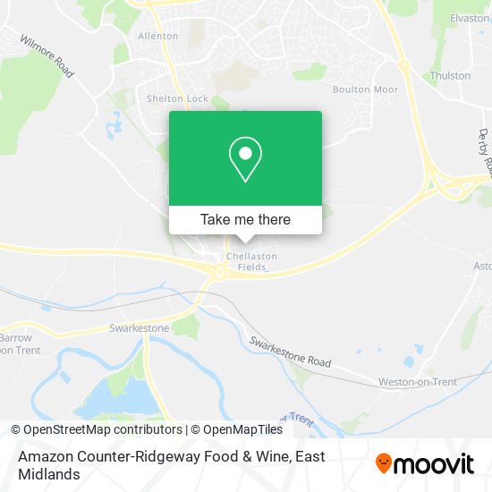 Amazon Counter-Ridgeway Food & Wine map