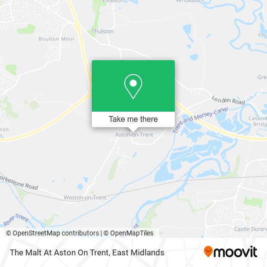 The Malt At Aston On Trent map