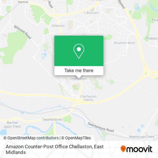 Amazon Counter-Post Office Chellaston map