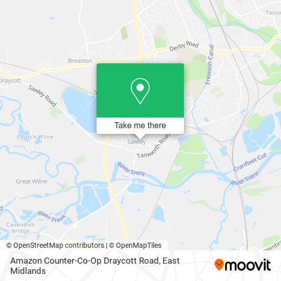 Amazon Counter-Co-Op Draycott Road map
