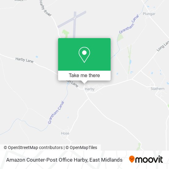Amazon Counter-Post Office Harby map