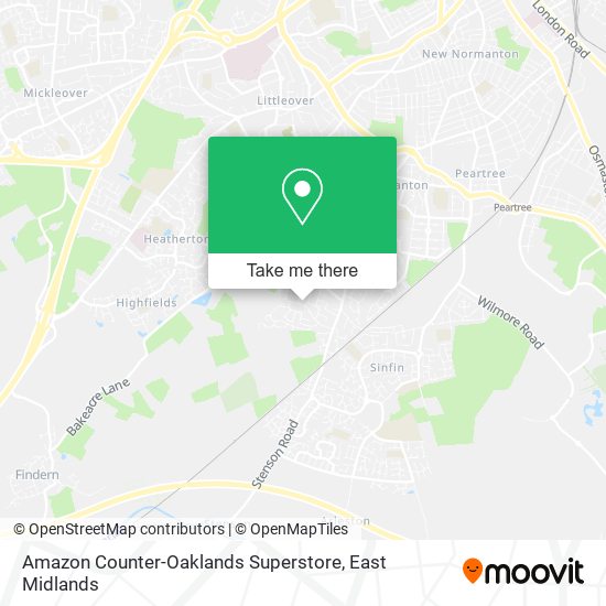 Amazon Counter-Oaklands Superstore map