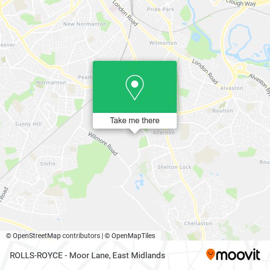 ROLLS-ROYCE - Moor Lane map