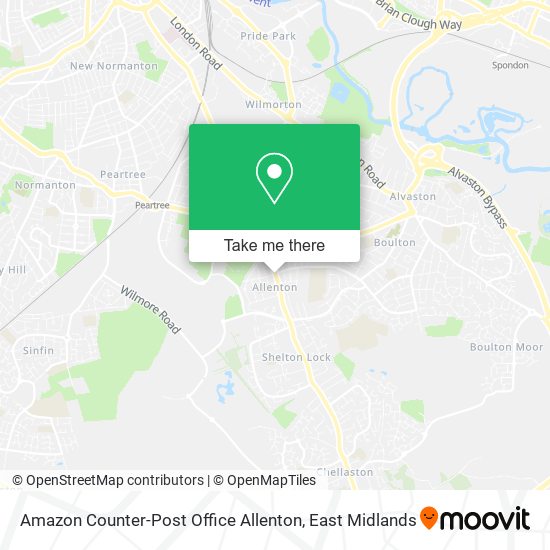 Amazon Counter-Post Office Allenton map