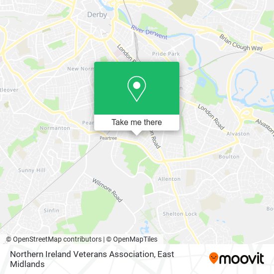 Northern Ireland Veterans Association map