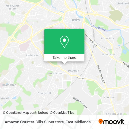 Amazon Counter-Gills Superstore map