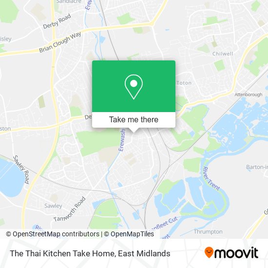 The Thai Kitchen Take Home map