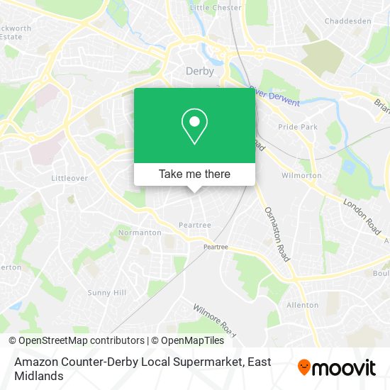 Amazon Counter-Derby Local Supermarket map