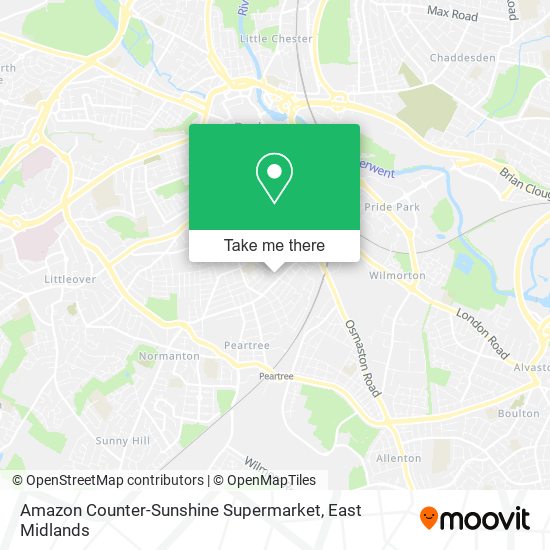 Amazon Counter-Sunshine Supermarket map