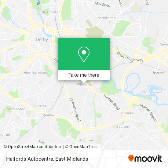 Halfords Autocentre map