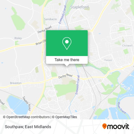 Southpaw map