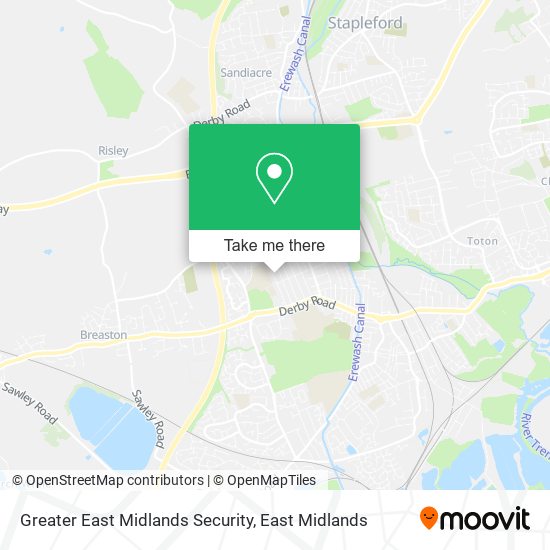 Greater East Midlands Security map