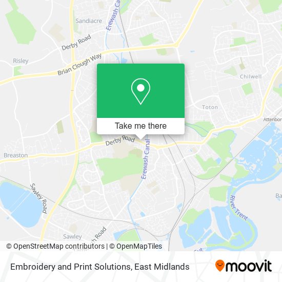 Embroidery and Print Solutions map