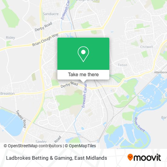 Ladbrokes Betting & Gaming map