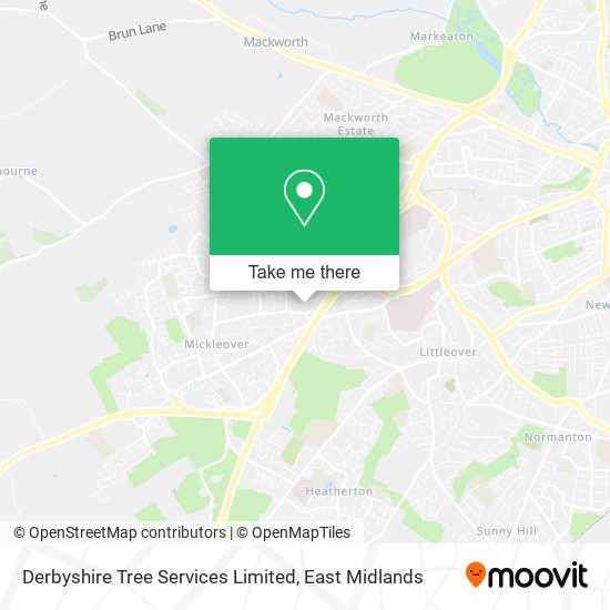 Derbyshire Tree Services Limited map