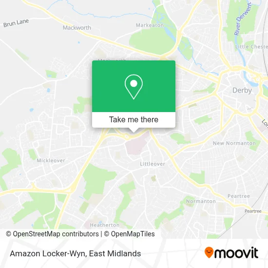 Amazon Locker-Wyn map