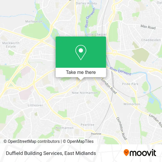 Duffield Building Services map
