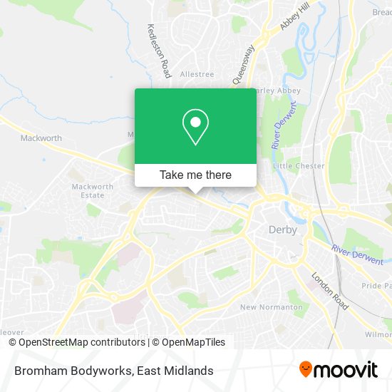 Bromham Bodyworks map