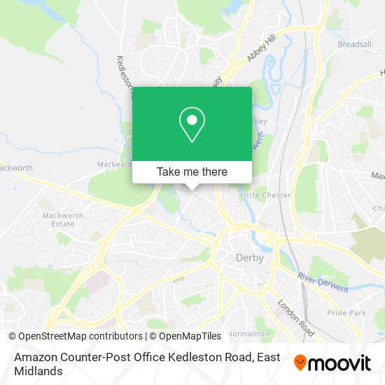 Amazon Counter-Post Office Kedleston Road map