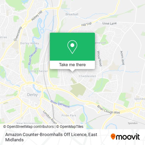 Amazon Counter-Broomhalls Off Licence map