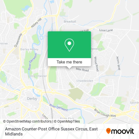 Amazon Counter-Post Office Sussex Circus map