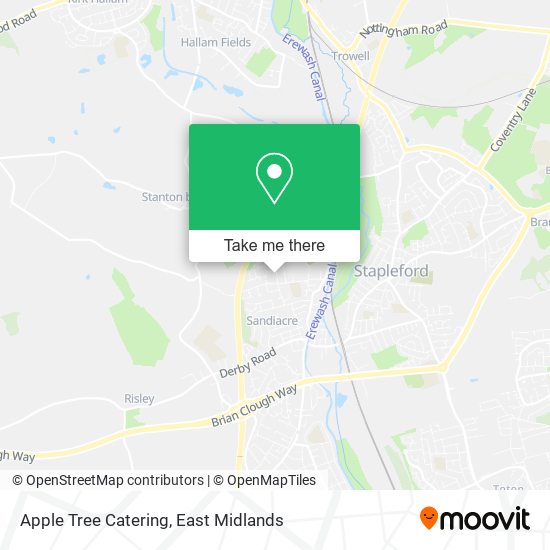Apple Tree Catering map