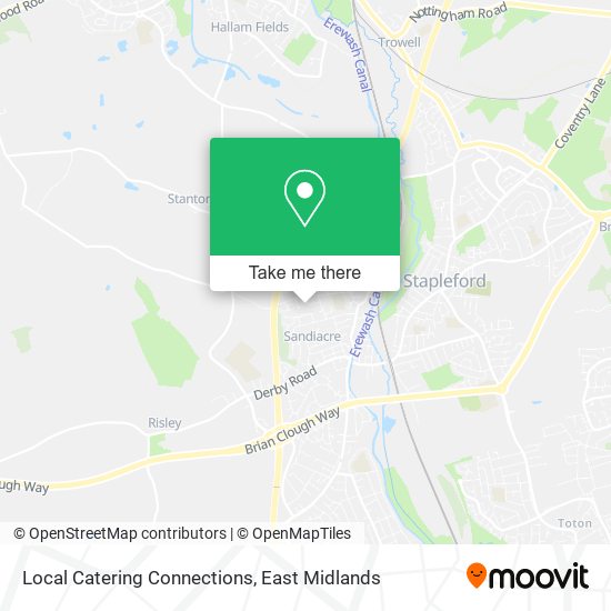 Local Catering Connections map