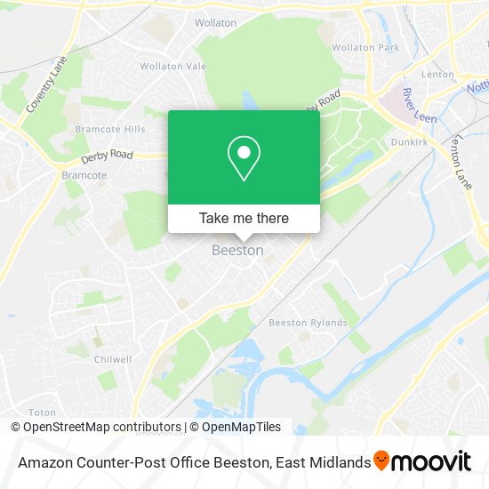 Amazon Counter-Post Office Beeston map