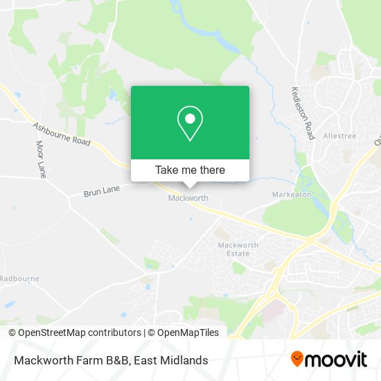 Mackworth Farm B&B map