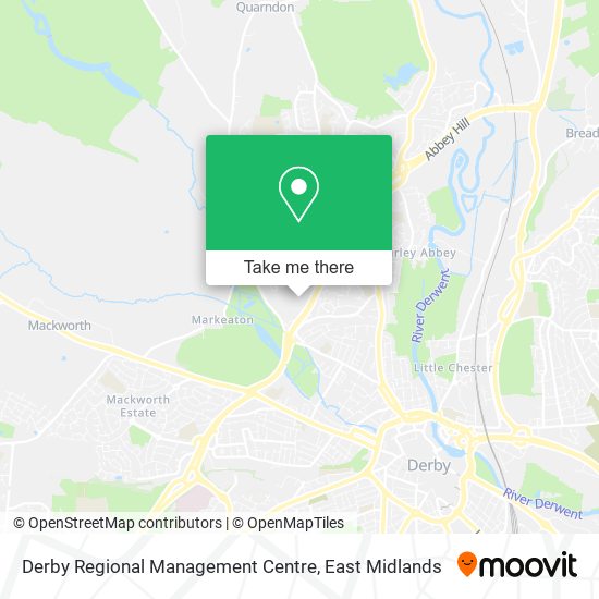 Derby Regional Management Centre map