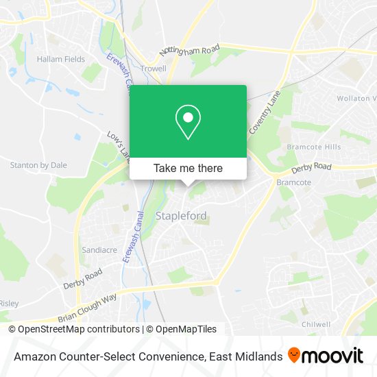 Amazon Counter-Select Convenience map