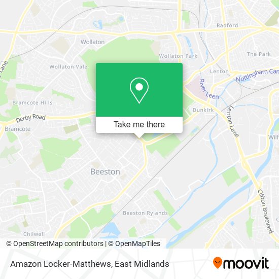 Amazon Locker-Matthews map