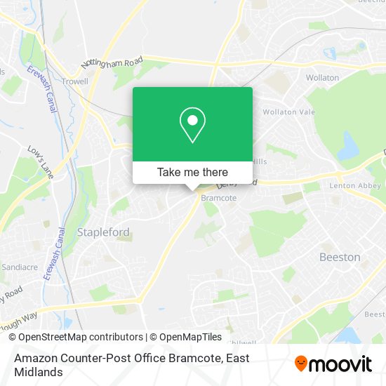 Amazon Counter-Post Office Bramcote map