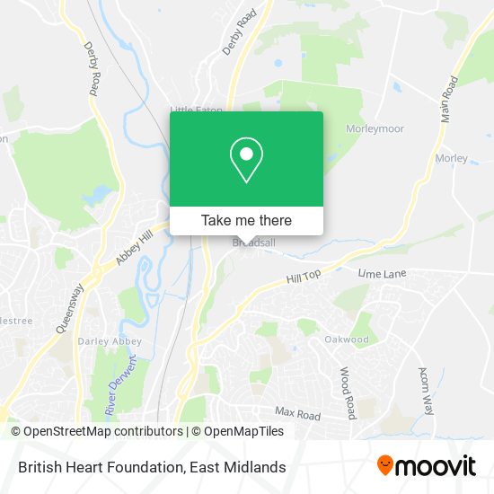 British Heart Foundation map