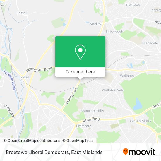 Broxtowe Liberal Democrats map