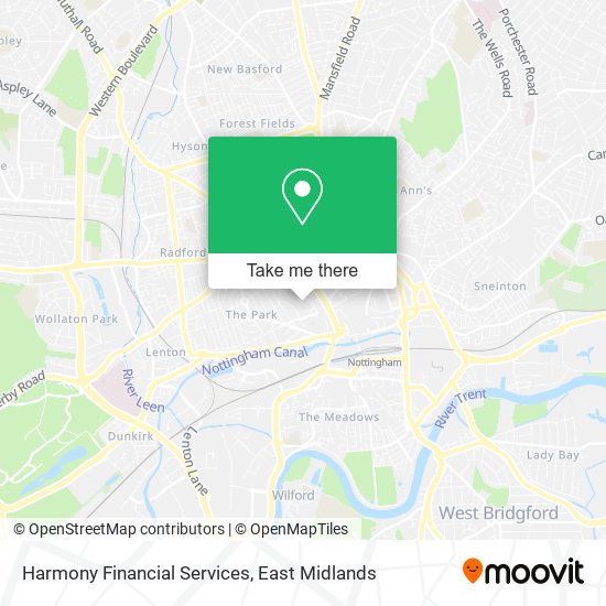 Harmony Financial Services map