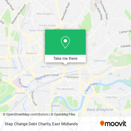 Step Change Debt Charity map