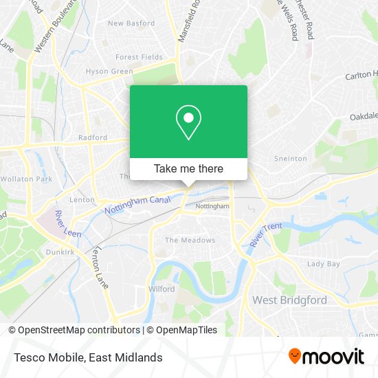 Tesco Mobile map