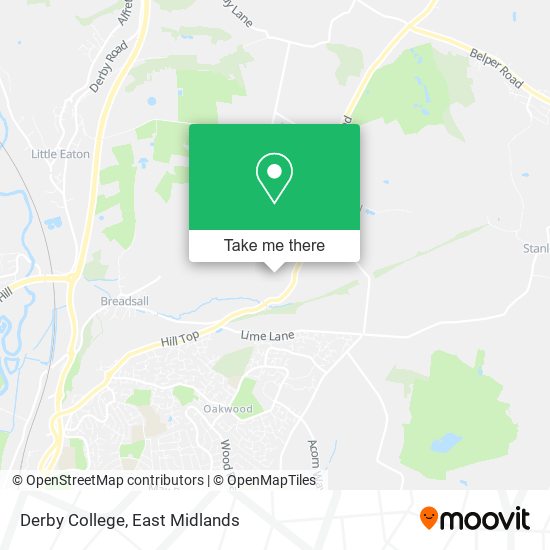 Derby College map